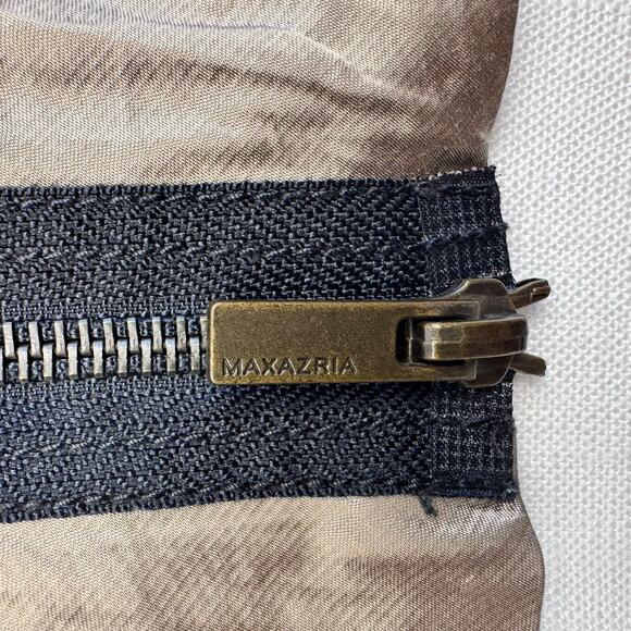 BCBG wool straight Skirt size 10 Metallic band - Picture 5 of 13